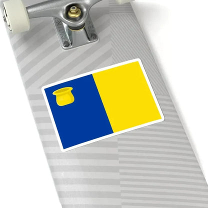 Kraainem vlag (Belgium) STICKER Vinyl Kiss-Cut Decal - The Sticker Space