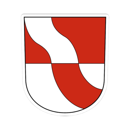 KradolfSchönenberg-blazon (Switzerland) (Coat of Arms) STICKER Vinyl Kiss-Cut Decal 3 Inch White - The Sticker Space