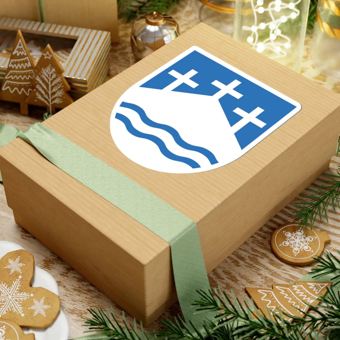 Kõrgessaare valla vapp (Estonia) (Coat of Arms) STICKER Vinyl Kiss-Cut Decal - The Sticker Space