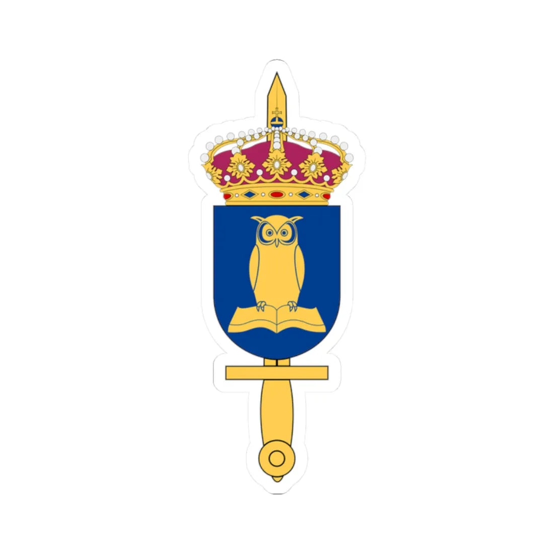 Krigsarkivet vapen (Sweden) (Coat of Arms) STICKER Vinyl Kiss-Cut Decal 2 Inch White - The Sticker Space