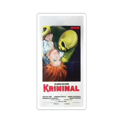 KRIMINAL (ITALIAN) 1966 Movie Poster - STICKER Vinyl Kiss-Cut Decal 6 Inch White - The Sticker Space