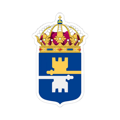 Kriminalvarden vapen bra (Sweden) (Coat of Arms) STICKER Vinyl Kiss-Cut Decal 6 Inch White - The Sticker Space