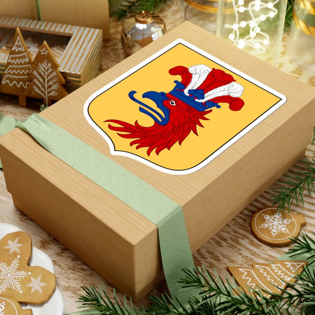 Kristianstad läns vapen (Sweden) (Coat of Arms) STICKER Vinyl Kiss-Cut Decal - The Sticker Space