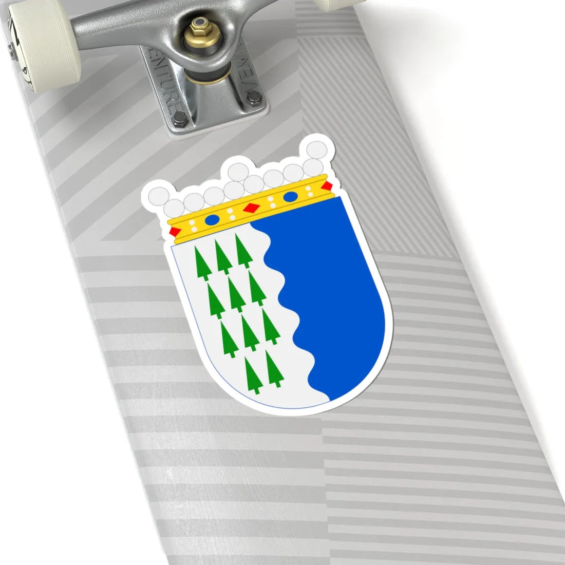 Kristiinankaupunki.vaakuna (Finland) (Coat of Arms) STICKER Vinyl Kiss-Cut Decal - The Sticker Space