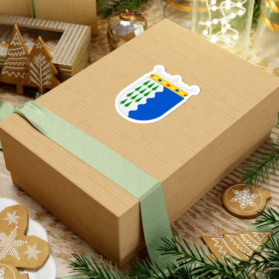 Kristiinankaupunki.vaakuna (Finland) (Coat of Arms) STICKER Vinyl Kiss-Cut Decal - The Sticker Space