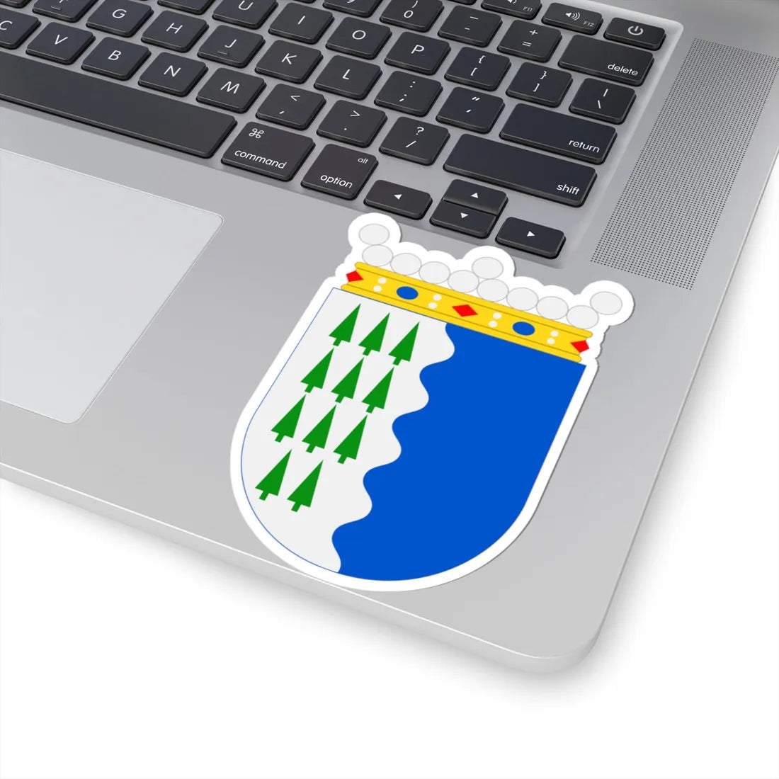 Kristiinankaupunki.vaakuna (Finland) (Coat of Arms) STICKER Vinyl Kiss-Cut Decal - The Sticker Space