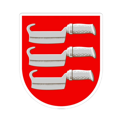 Kärkölä.vaakuna (Finland) (Coat of Arms) STICKER Vinyl Kiss-Cut Decal 4 Inch White - The Sticker Space