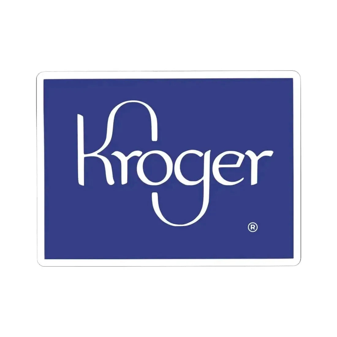 Kroger Company (1939 (Logo) STICKER Vinyl Kiss-Cut Decal 4 Inch White - The Sticker Space
