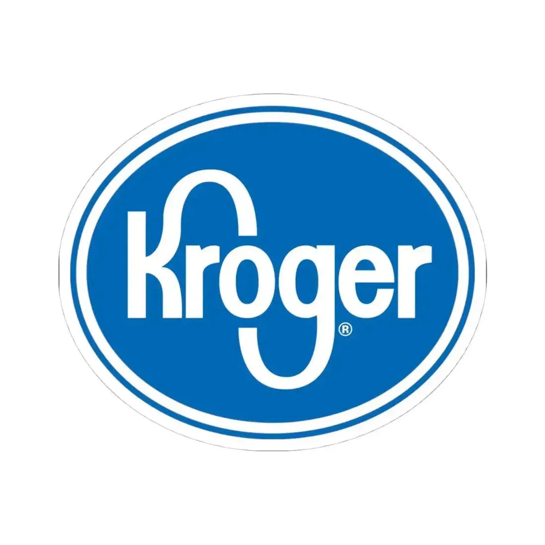 Kroger Company (1961) (Logo) STICKER Vinyl Kiss-Cut Decal 4 Inch White - The Sticker Space