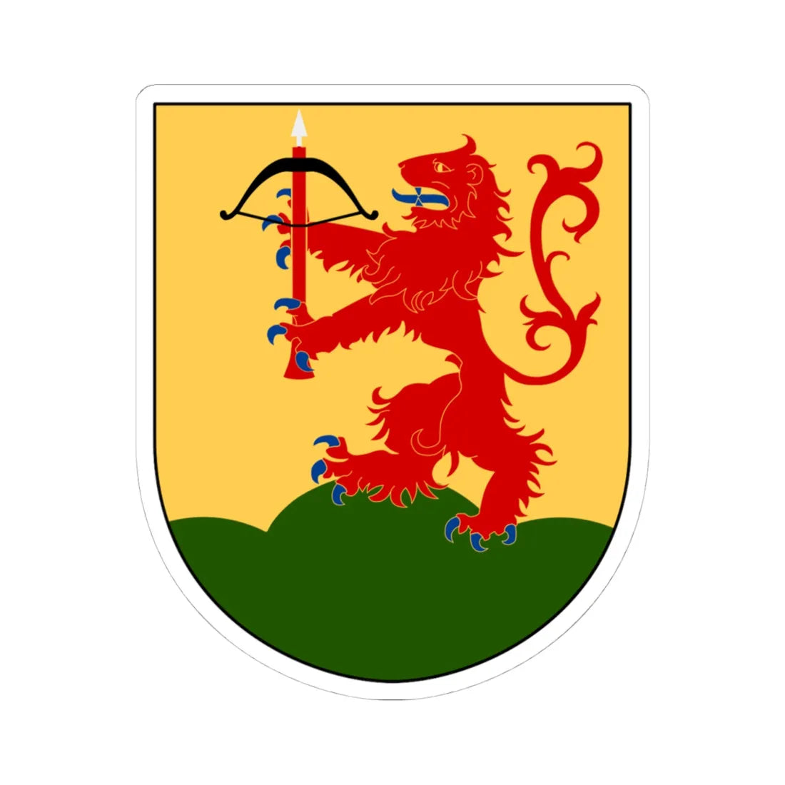 Kronoberg vapen (Sweden) (Coat of Arms) STICKER Vinyl Kiss-Cut Decal - The Sticker Space