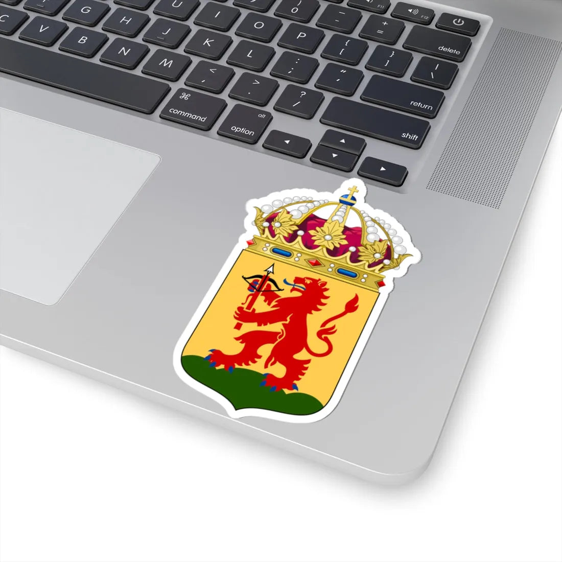 Kronobergs läns vapen crowned (Sweden) (Coat of Arms) STICKER Vinyl Kiss-Cut Decal - The Sticker Space