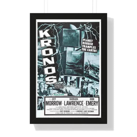 KRONOS 1957 - Framed Movie Poster 16″ x 24″ Black - The Sticker Space