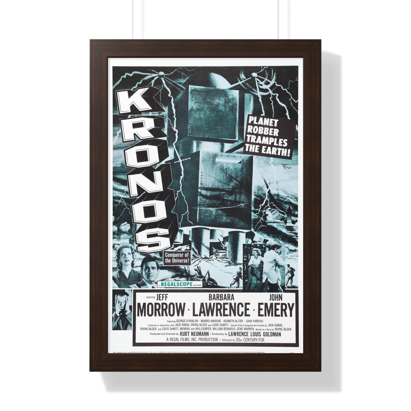 KRONOS 1957 - Framed Movie Poster-16″ x 24″-The Sticker Space