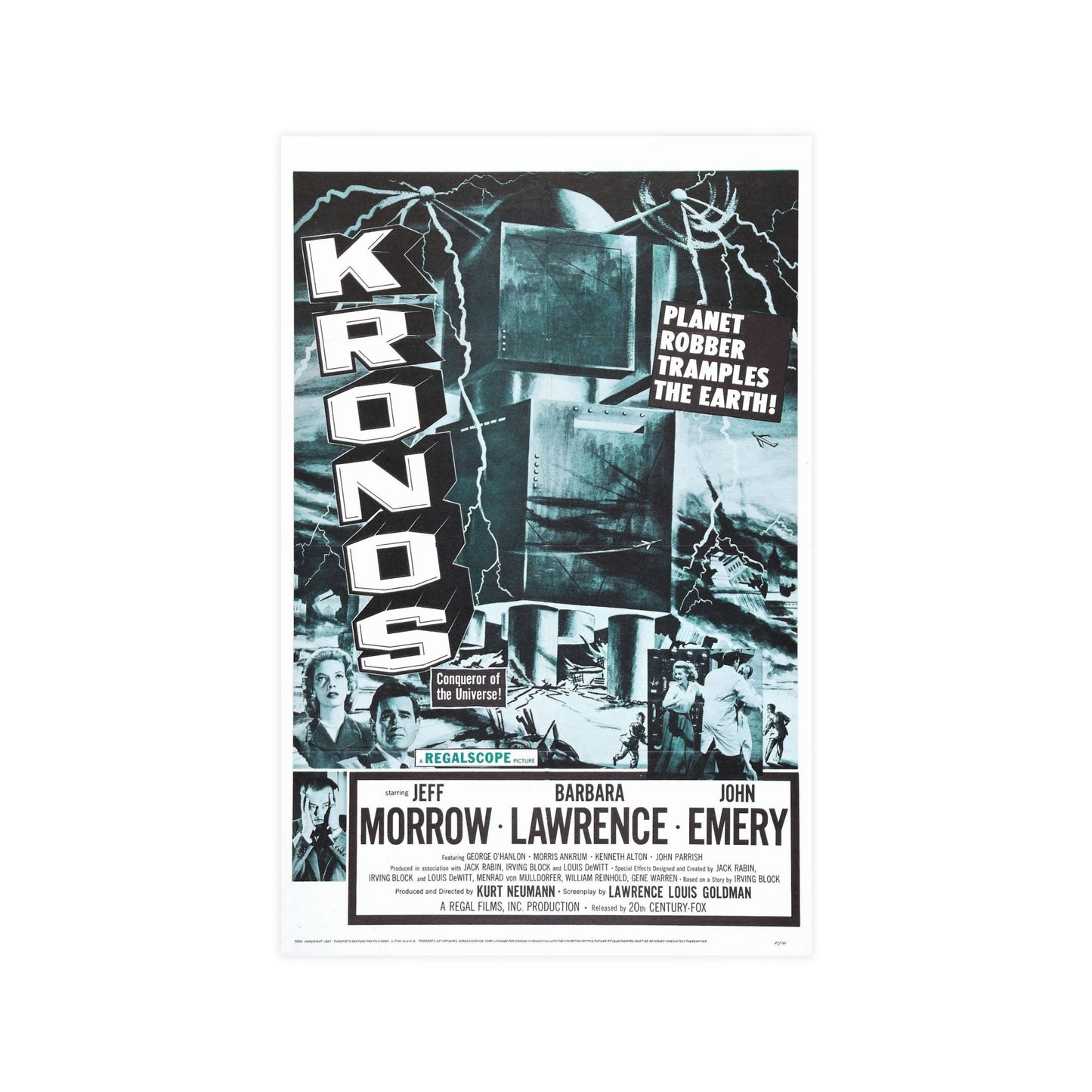 KRONOS 1957 - Paper Movie Poster-11″ x 17″ (Vertical)-The Sticker Space