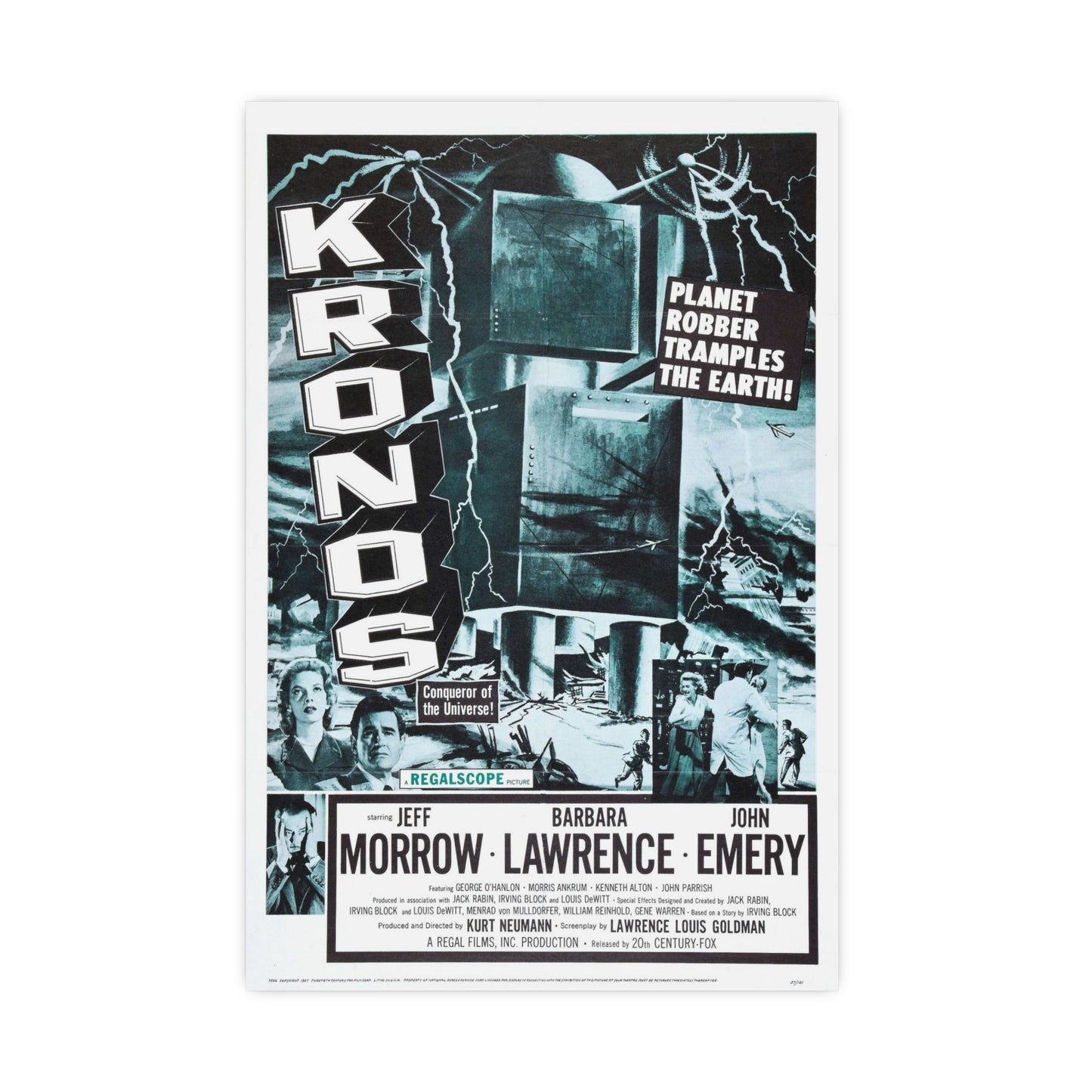 KRONOS 1957 - Paper Movie Poster-16″ x 24″ (Vertical)-The Sticker Space
