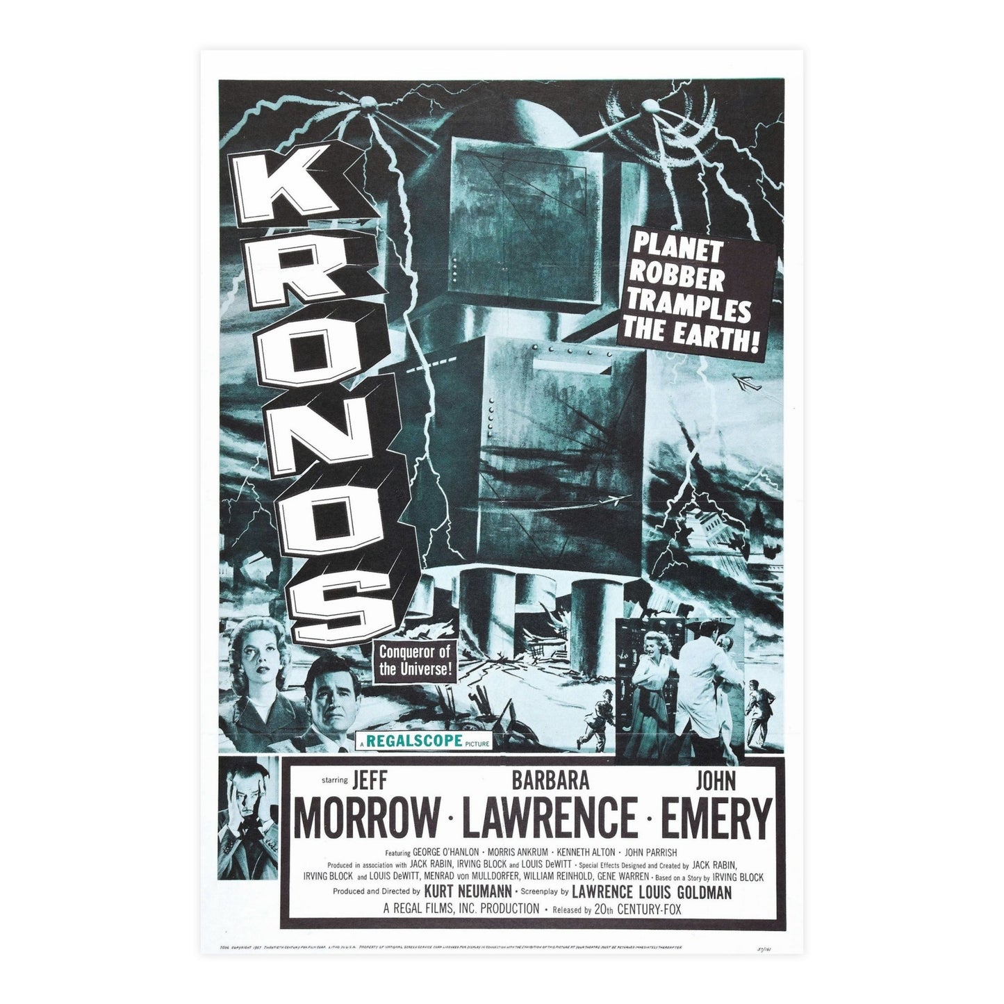 KRONOS 1957 - Paper Movie Poster-24″ x 36″ (Vertical)-The Sticker Space