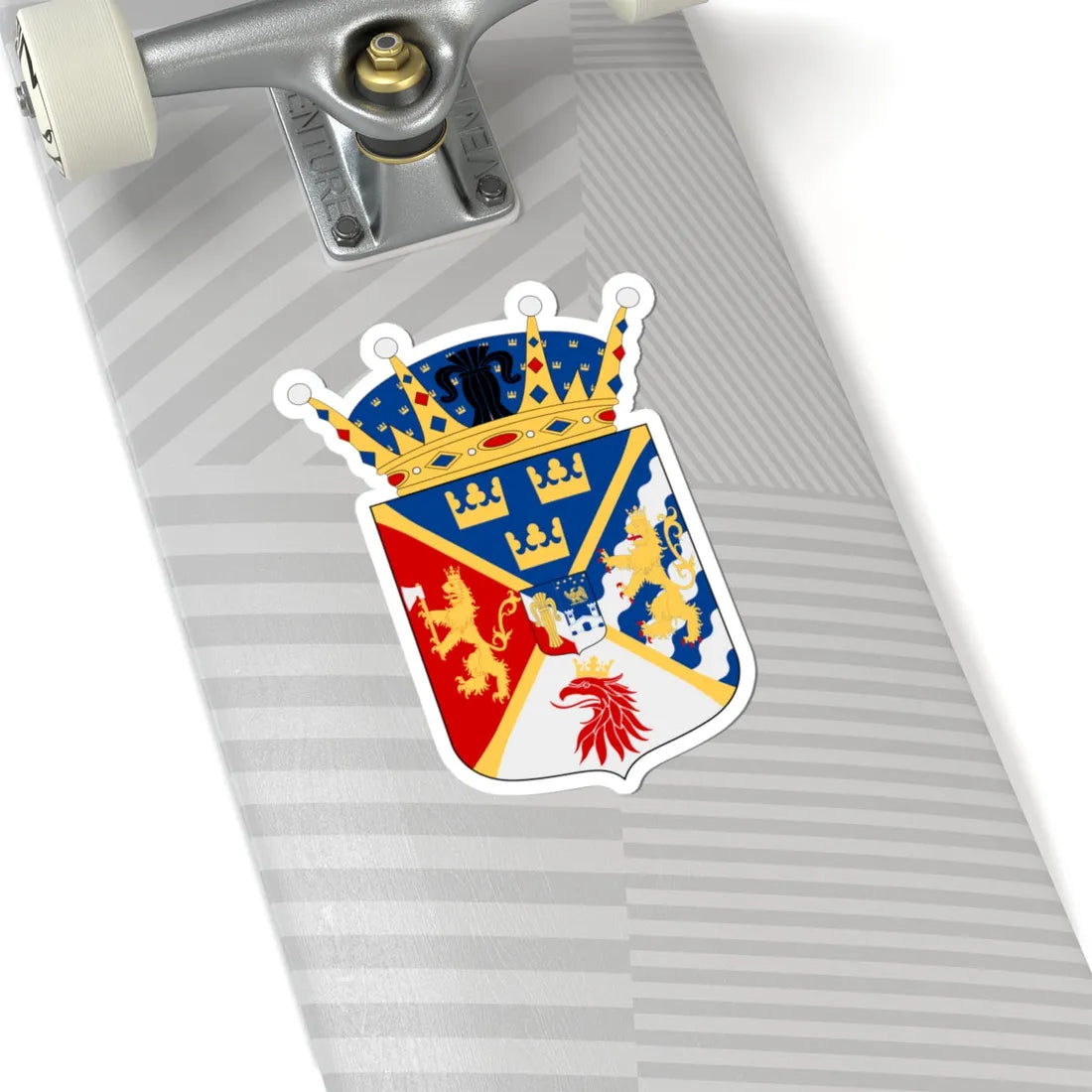 Kronprins Karl XV vapen (Sweden) (Coat of Arms) STICKER Vinyl Kiss-Cut Decal - The Sticker Space