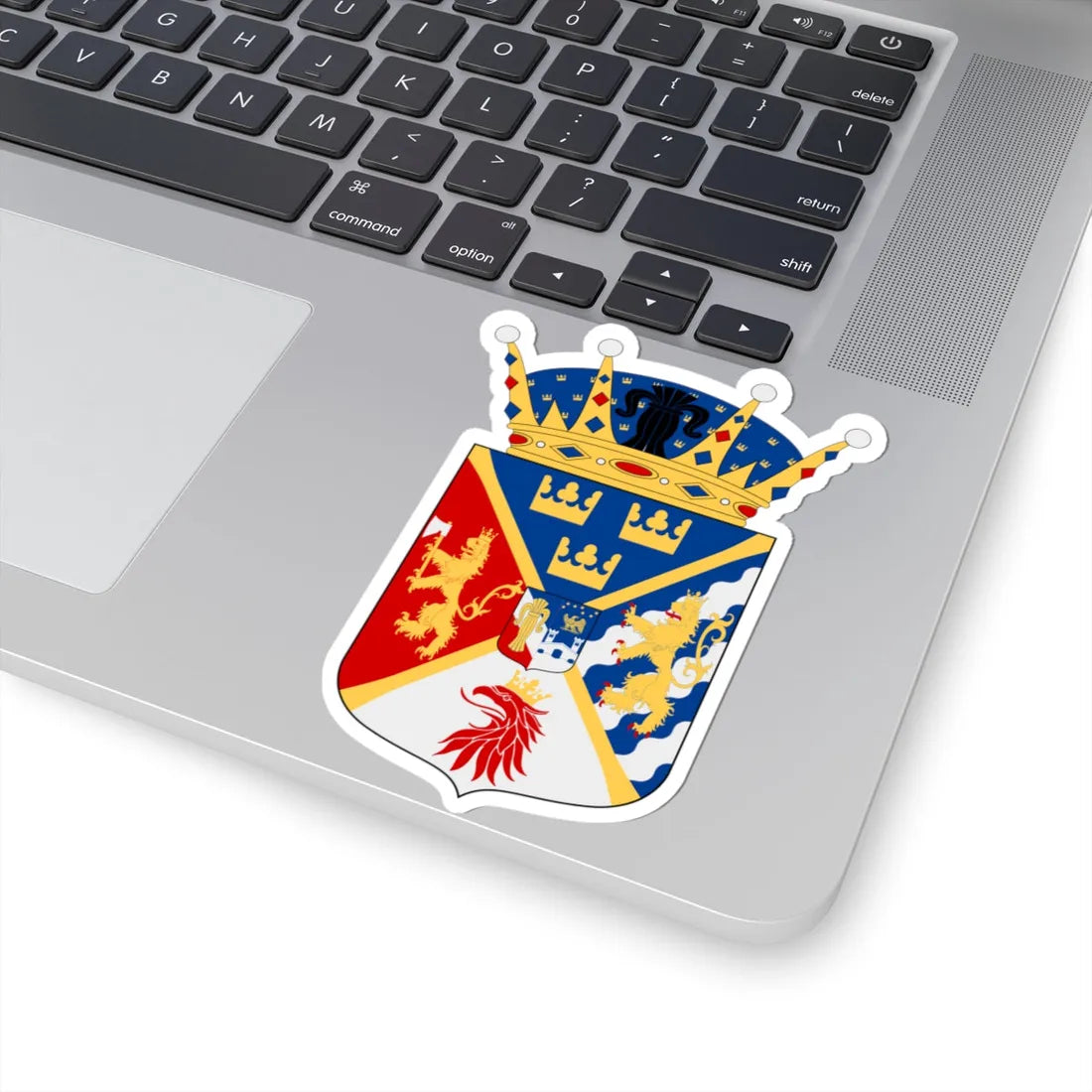 Kronprins Karl XV vapen (Sweden) (Coat of Arms) STICKER Vinyl Kiss-Cut Decal - The Sticker Space