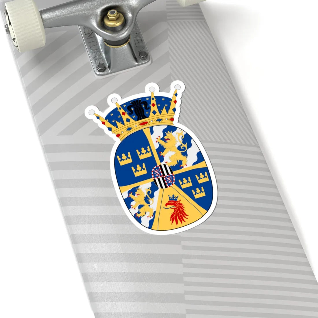 Kronprinsessan Louise vapen (Sweden) (Coat of Arms) STICKER Vinyl Kiss-Cut Decal - The Sticker Space