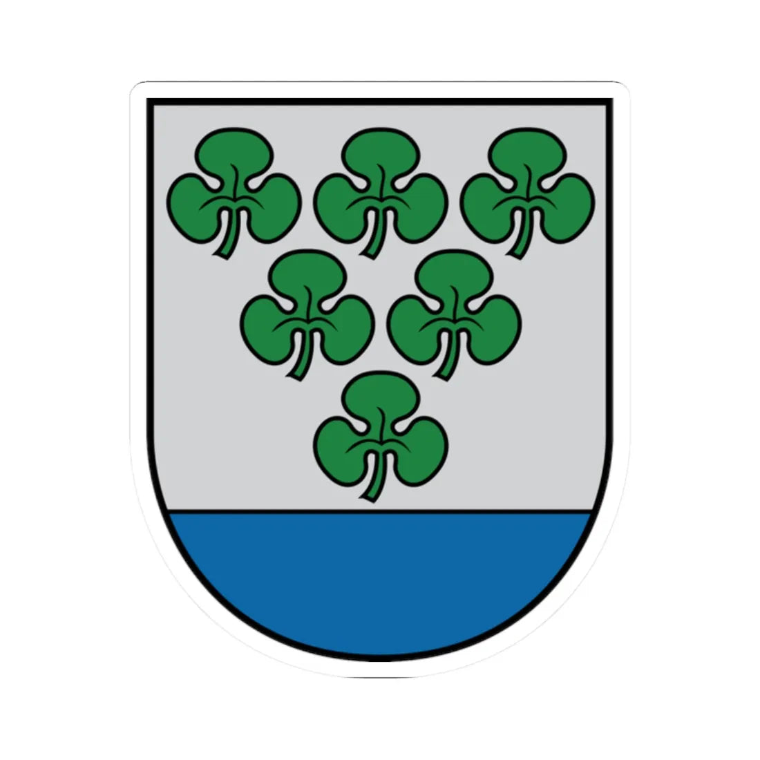 Kārsavas novads COA (Latvia) (Coat of Arms) STICKER Vinyl Kiss-Cut Decal 2 Inch White - The Sticker Space