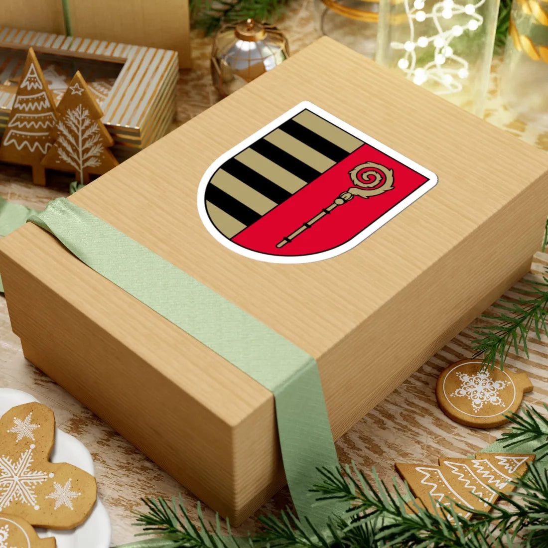 Krāslavas novads COA (Latvia) (Coat of Arms) STICKER Vinyl Kiss-Cut Decal - The Sticker Space