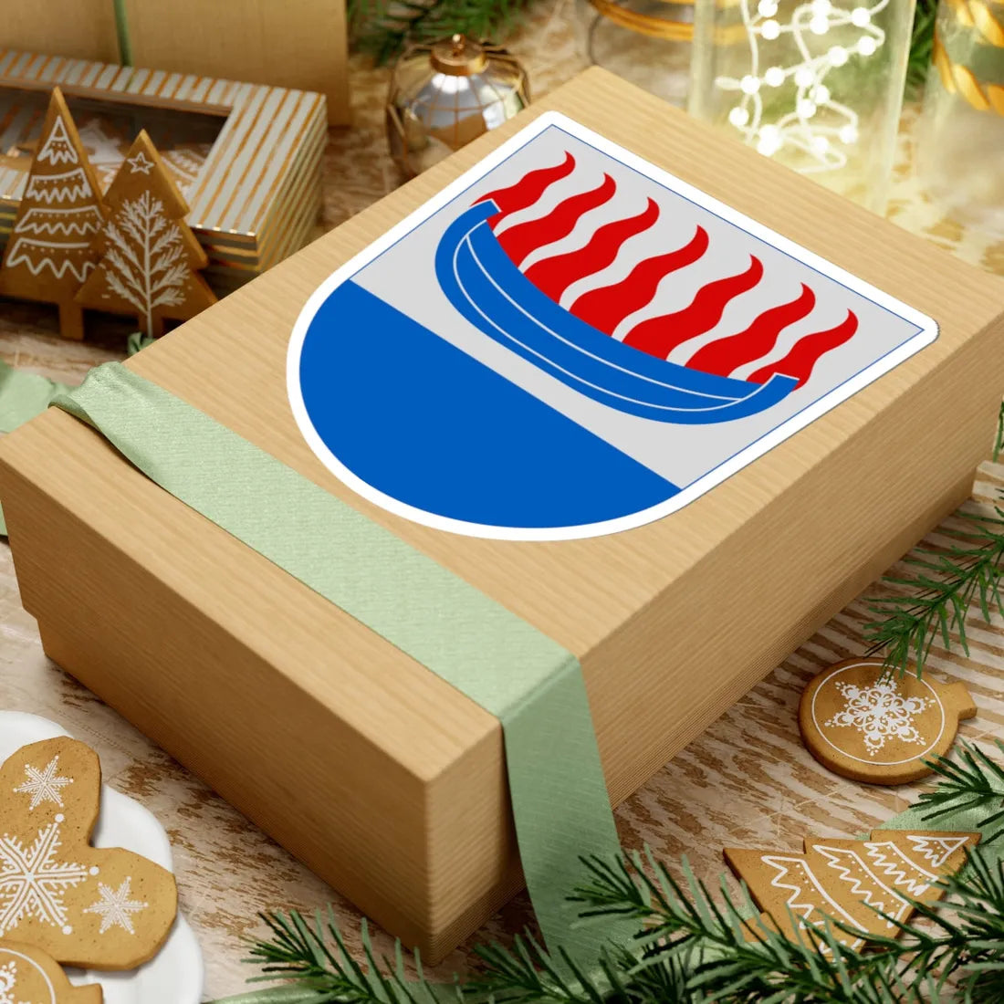 Kärsämäki.vaakuna (Finland) (Coat of Arms) STICKER Vinyl Kiss-Cut Decal - The Sticker Space