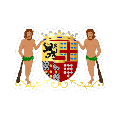 Kruishoutem wapen (Belgium) (Coat of Arms) STICKER Vinyl Kiss-Cut Decal 3 Inch White - The Sticker Space