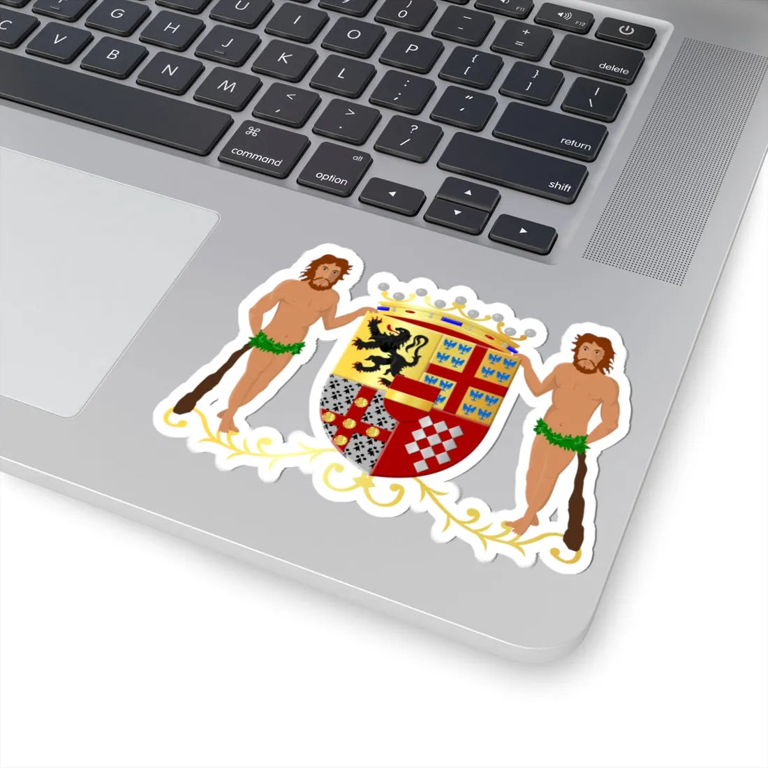 Kruishoutem wapen (Belgium) (Coat of Arms) STICKER Vinyl Kiss-Cut Decal - The Sticker Space