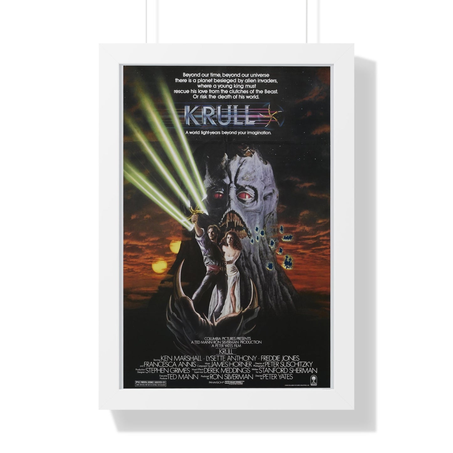 KRULL 1983 - Framed Movie Poster-16″ x 24″-The Sticker Space