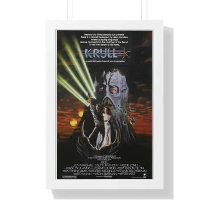 KRULL 1983 - Framed Movie Poster 16″ x 24″ White - The Sticker Space