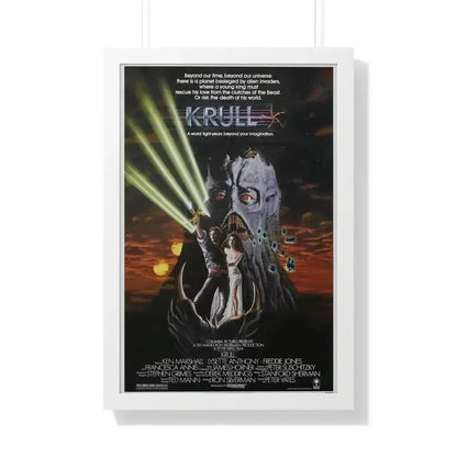 KRULL 1983 - Framed Movie Poster 20" x 30" White - The Sticker Space