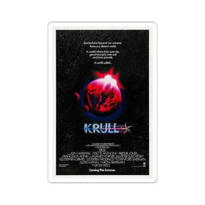 Krull 1983 Movie Poster - STICKER Vinyl Kiss-Cut Decal 2 Inch White - The Sticker Space