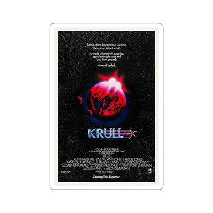 Krull 1983 Movie Poster - STICKER Vinyl Kiss-Cut Decal 4 Inch White - The Sticker Space
