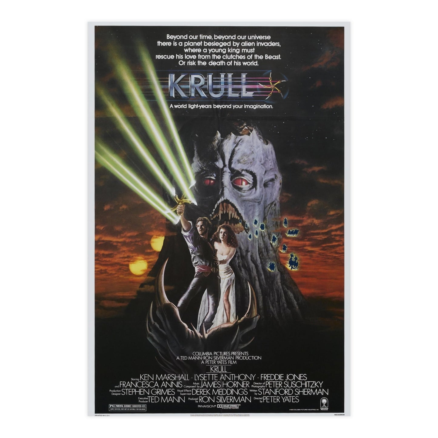 KRULL 1983 - Paper Movie Poster-24″ x 36″ (Vertical)-The Sticker Space