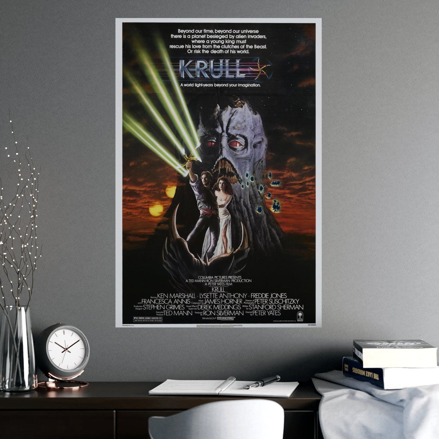 KRULL 1983 - Paper Movie Poster-The Sticker Space