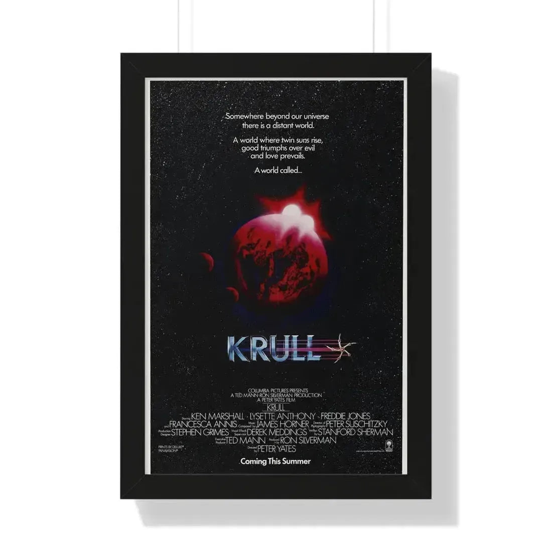 KRULL (TEASER) 1983 - Framed Movie Poster 16″ x 24″ Black - The Sticker Space