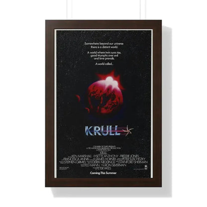 KRULL (TEASER) 1983 - Framed Movie Poster 16″ x 24″ Walnut - The Sticker Space