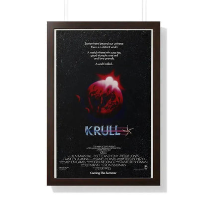 KRULL (TEASER) 1983 - Framed Movie Poster 20" x 30" Walnut - The Sticker Space