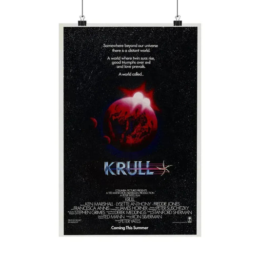 KRULL (TEASER) 1983 - Paper Movie Poster 12″ x 18″ Matte - The Sticker Space