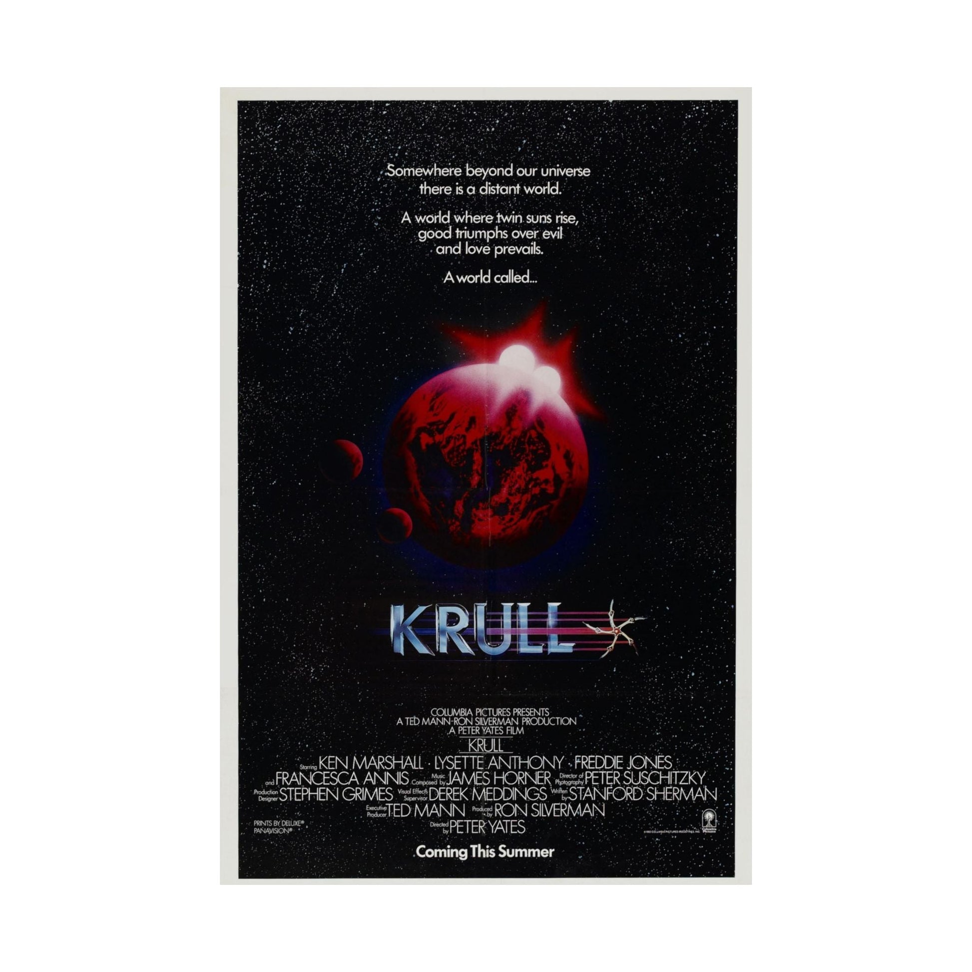 KRULL (TEASER) 1983 - Paper Movie Poster-The Sticker Space