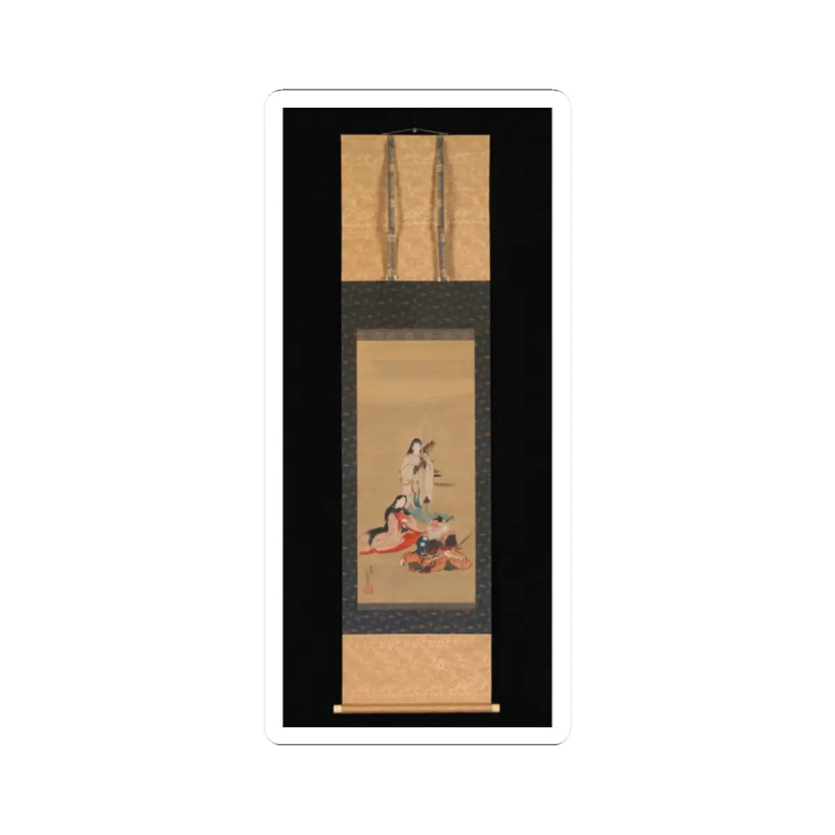 Kōsai Hokushin 蛟斎北岑 - The Legendary Empress Jingū - mid-19th century v2 - STICKER Vinyl Kiss-Cut Decal