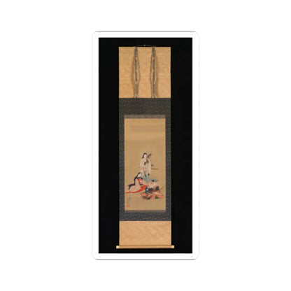 Kōsai Hokushin 蛟斎北岑 - The Legendary Empress Jingū - mid-19th century v2 - STICKER Vinyl Kiss-Cut Decal