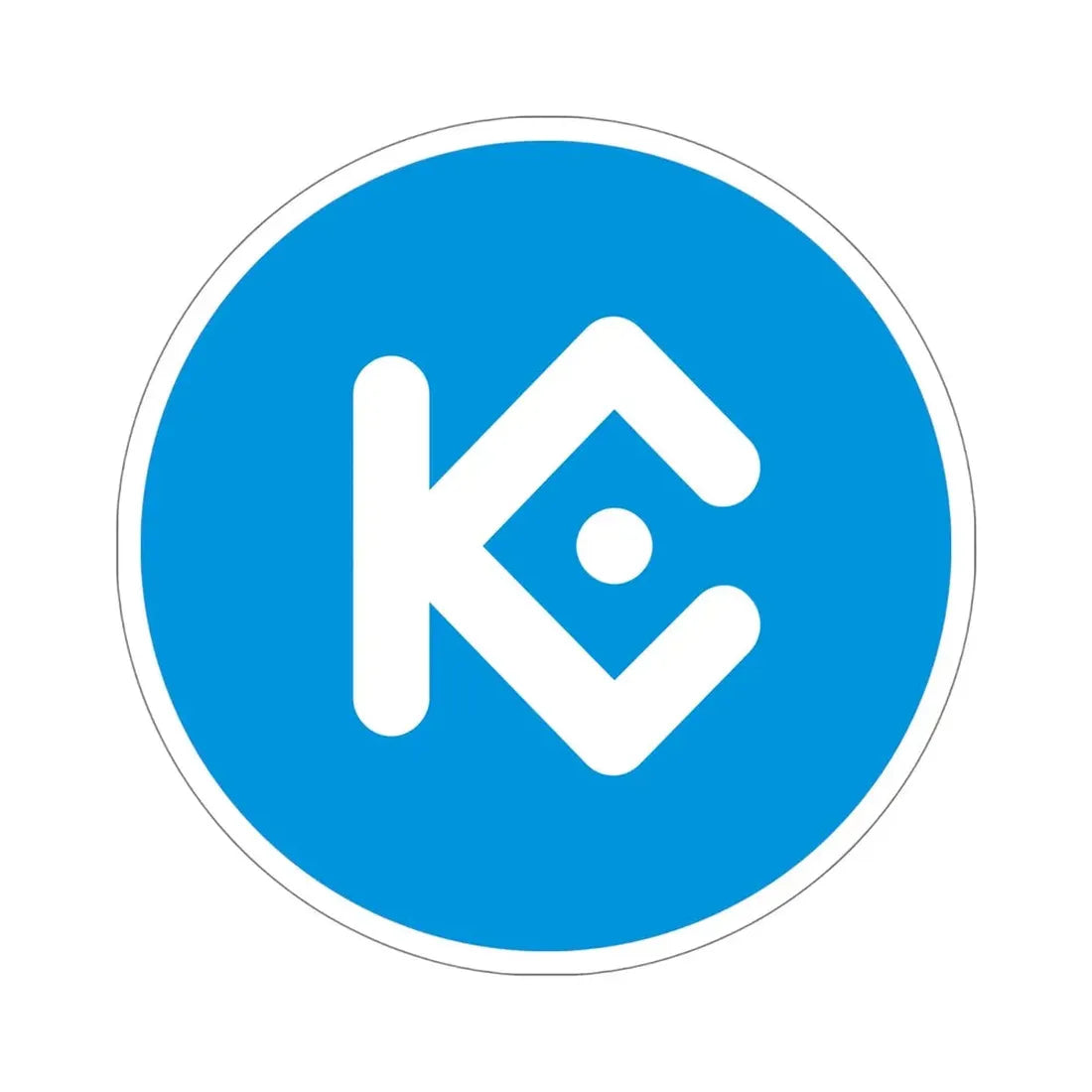 KUCOIN SHARES KCS (Cryptocurrency) STICKER Vinyl Die-Cut Decal - The Sticker Space