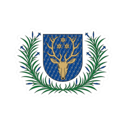 Kudirkos Naumiestis herbas (Lithuania) (Coat of Arms) STICKER Vinyl Kiss-Cut Decal 2 Inch White - The Sticker Space