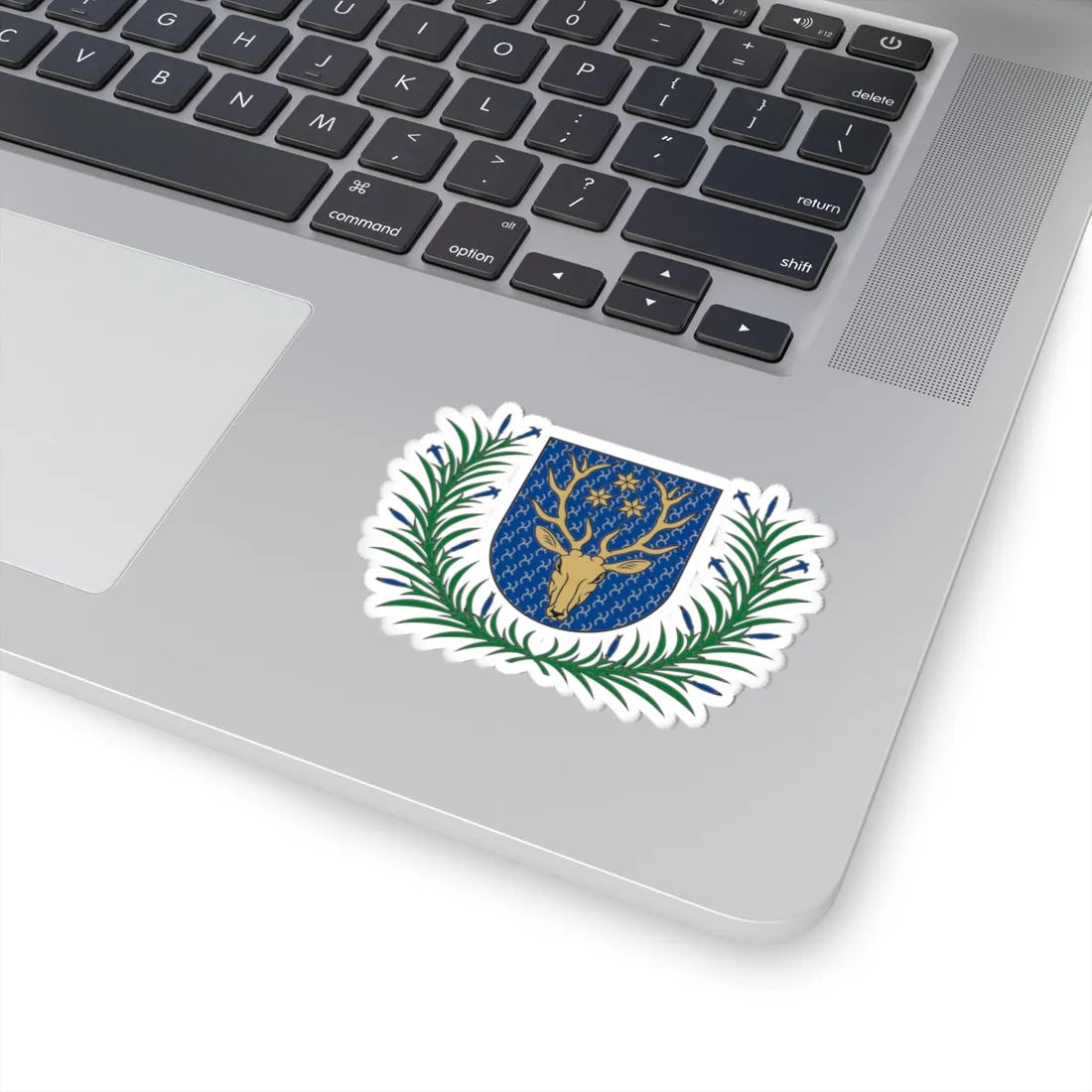 Kudirkos Naumiestis herbas (Lithuania) (Coat of Arms) STICKER Vinyl Kiss-Cut Decal - The Sticker Space