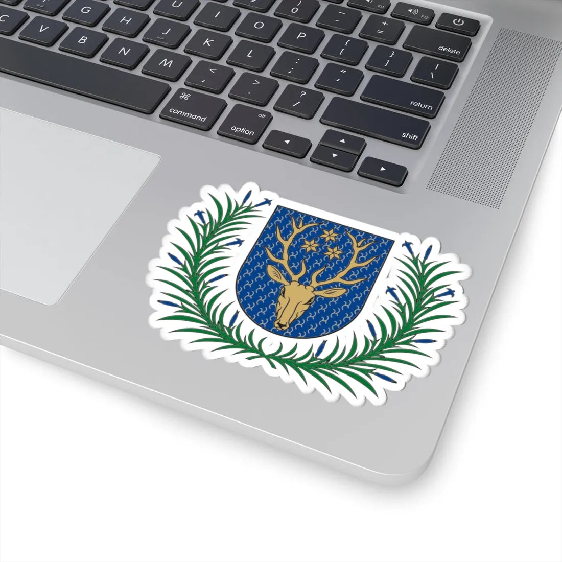 Kudirkos Naumiestis herbas (Lithuania) (Coat of Arms) STICKER Vinyl Kiss-Cut Decal - The Sticker Space
