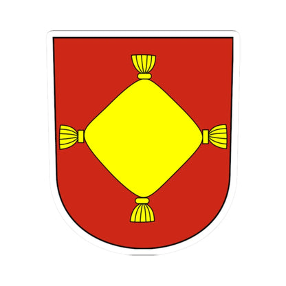 Kuesnacht-blazon (Switzerland) (Coat of Arms) STICKER Vinyl Kiss-Cut Decal 2 Inch White - The Sticker Space