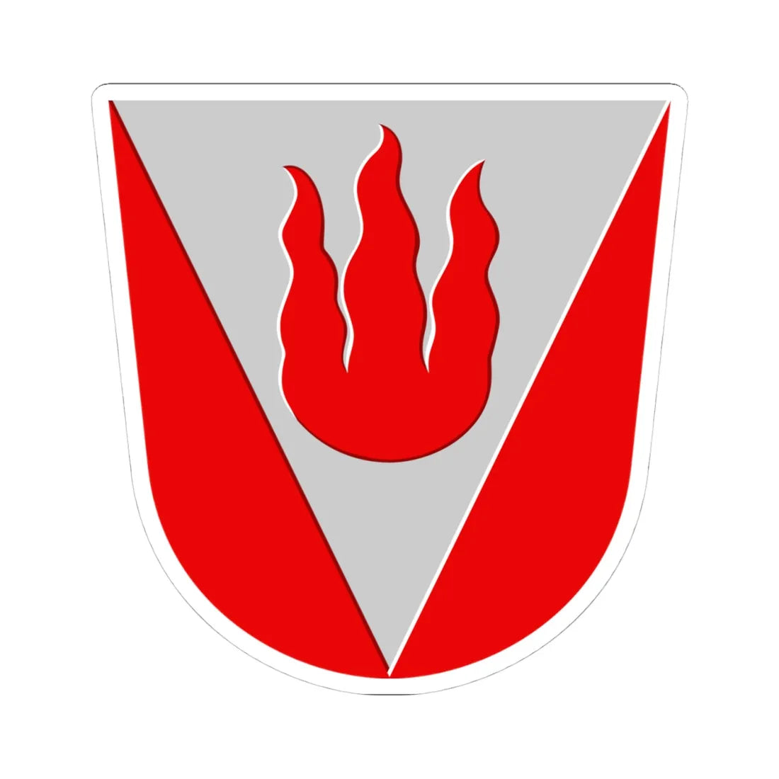 Kuhmalahti.vaakuna (Finland) (Coat of Arms) STICKER Vinyl Kiss-Cut Decal 4 Inch White - The Sticker Space