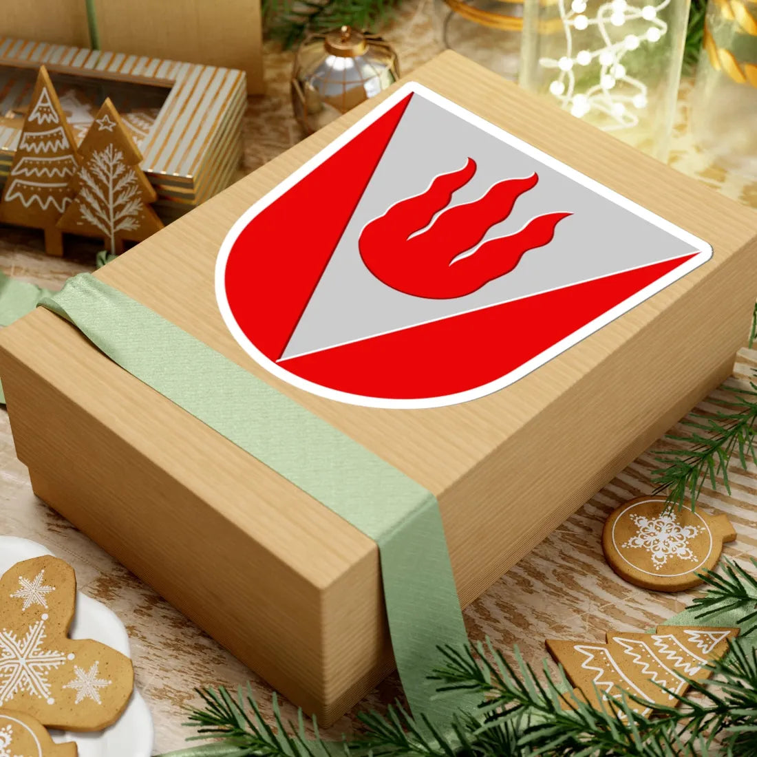 Kuhmalahti.vaakuna (Finland) (Coat of Arms) STICKER Vinyl Kiss-Cut Decal - The Sticker Space