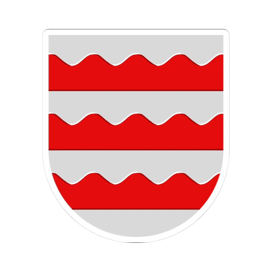 Kuhmoinen.vaakuna (Finland) (Coat of Arms) STICKER Vinyl Kiss-Cut Decal 3 Inch White - The Sticker Space